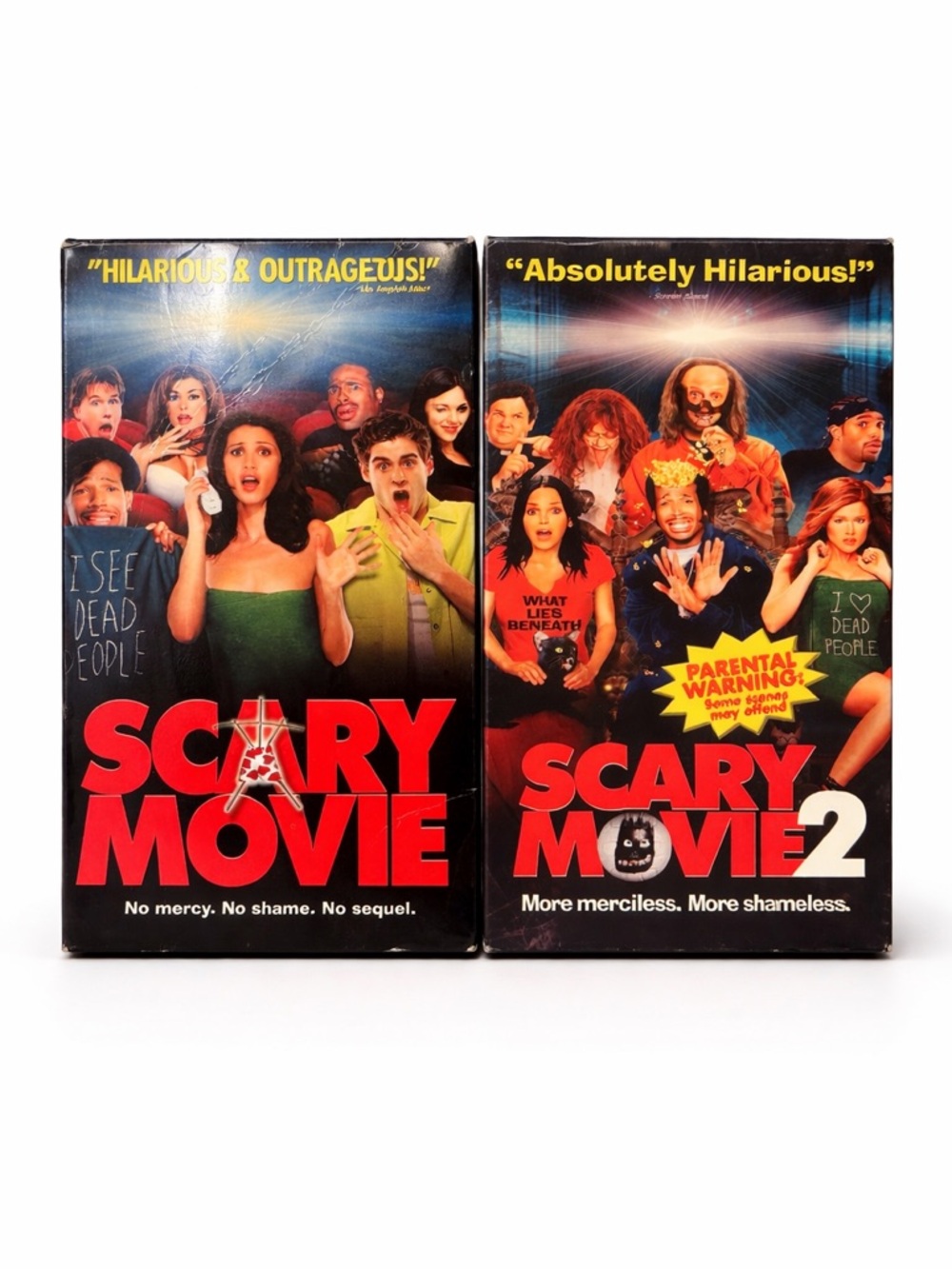 Scary Movie 1 & 2 VHS Bundle 📼 Comedy Horror Classics - Picture 1 of 4